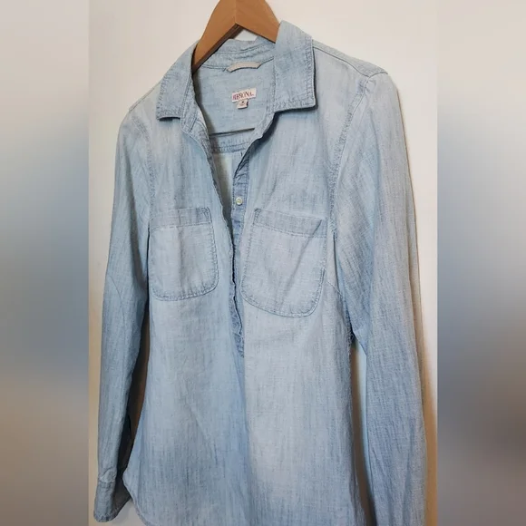 Merona Sky Blue Casual Shirt - Picture 3 of 5
